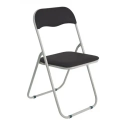 LINDA Folding Chair Black Pvc (Grey Paint) LINDA Folding Chair Black Pvc (Grey Paint)