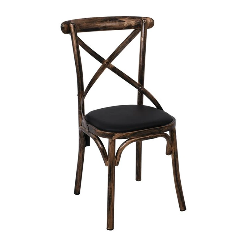 MARLIN Chair Black Gold/Black Pu