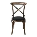 MARLIN Chair Black Gold/Black Pu