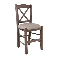 METRO Beech Chair Impregnation Walnut/Pu Cappuccino METRO Beech Chair Impregnation Walnut/Pu Cappuccino