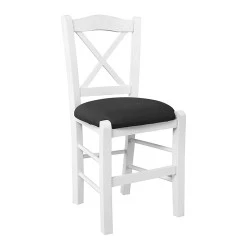 METRO Beech Chair Impregnation Lacquer White/Pu Black METRO Beech Chair Impregnation Lacquer White/Pu Black
