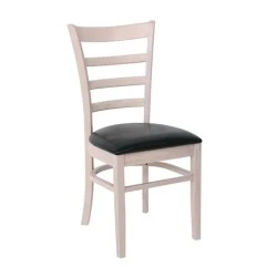 NATURALE Chair White Wash/Pu Black NATURALE Chair White Wash/Pu Black