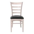 NATURALE Chair White Wash/Pu Black