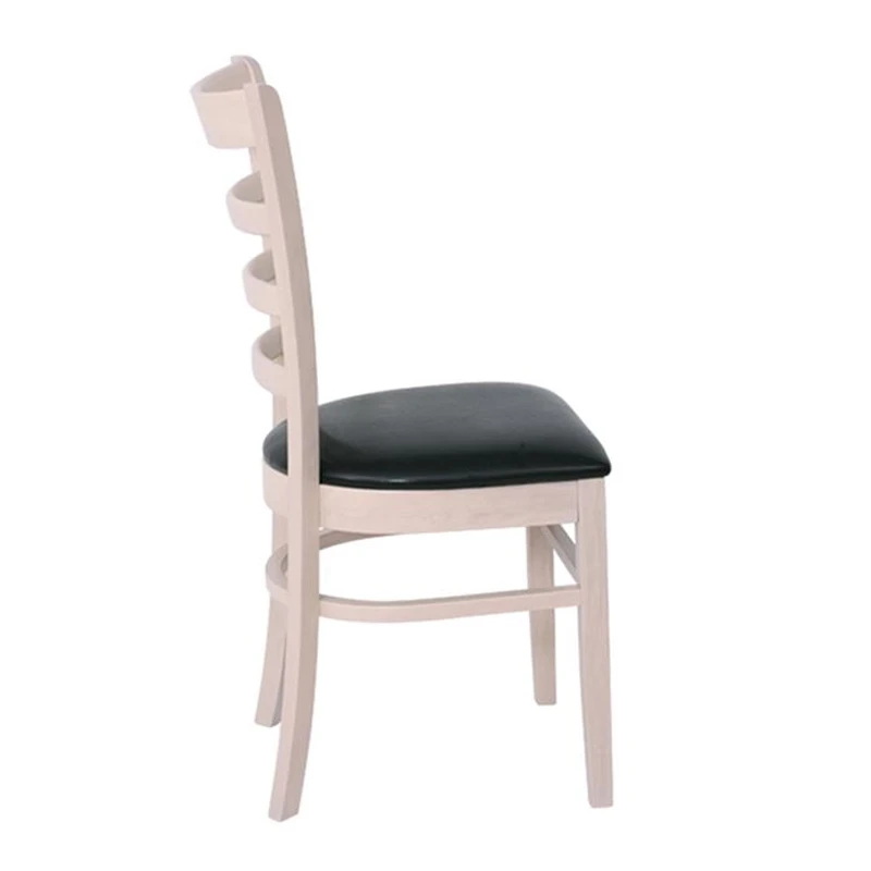 NATURALE Chair White Wash/Pu Black