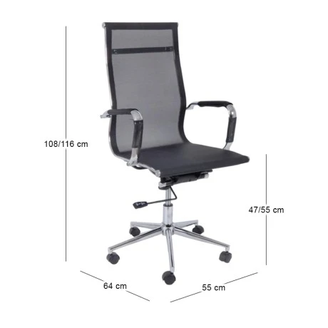 BF3200 Manager Armchair Black Mesh