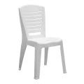 Tabia Megapap polypropylene armchair in white color 47x49x86cm.