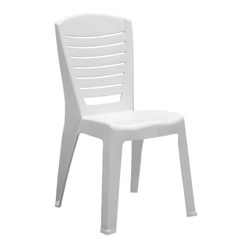 Tabia Megapap polypropylene armchair in white color 47x49x86cm.