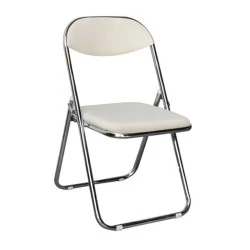 STAR Folding Chair Ecru Pu
