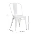 RELIX Chair Steel White