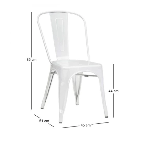 RELIX Chair Steel White