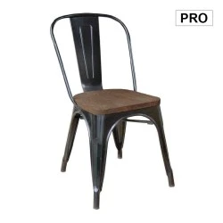 RELIX Wood Dark Oak Chair Steel Black RELIX Wood Dark Oak Chair Steel Black