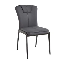 ANDRIA Chair Metal Black/Pu Anthracite ANDRIA Chair Metal Black/Pu Anthracite