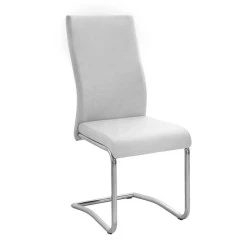 Benson chair with chrome frame and Pvc coating in ecru color 46x52x97cm. Benson chair with chrome frame and Pvc coating in ecru color 46x52x97cm.