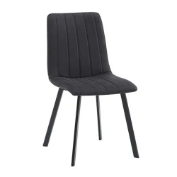 BETTY Chair Black Metal/Suede Black Fabric BETTY Chair Black Metal/Suede Black Fabric