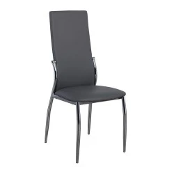 FRESH Chair K/D Chromed Frame/Grey Pvc FRESH Chair K/D Chromed Frame/Grey Pvc