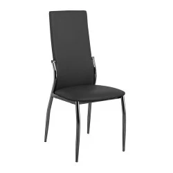 FRESH Chair K/D Chromed Frame/Black Pvc FRESH Chair K/D Chromed Frame/Black Pvc