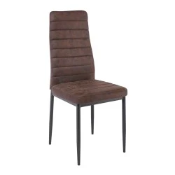 JETTA Chair Brown Suede Fabric (Black paint) JETTA Chair Brown Suede Fabric (Black paint)