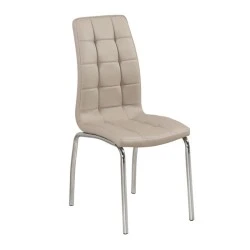 MELVA Chair Chrome, PU Cappuccino MELVA Chair Chrome, PU Cappuccino