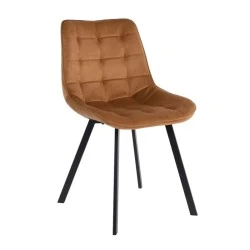 MYRIAM Chair K/D Metal Black/Fabric Velure Camel MYRIAM Chair K/D Metal Black/Fabric Velure Camel