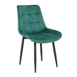 MYRIAM-R Chair Metal Black/Fabric Velure Forest Green MYRIAM-R Chair Metal Black/Fabric Velure Forest Green