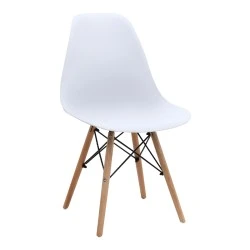 Nova Megapap PP dining chair in white color 46x51x80cm. Nova Megapap PP dining chair in white color 46x51x80cm.
