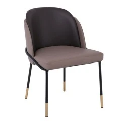 SELECT Chair Metal Black Paint, Pu Cappuccino/Dark Brown SELECT Chair Metal Black Paint, Pu Cappuccino/Dark Brown