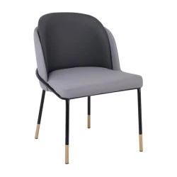 SELECT Chair Metal Black Paint, Pu Light/Dark Grey SELECT Chair Metal Black Paint, Pu Light/Dark Grey