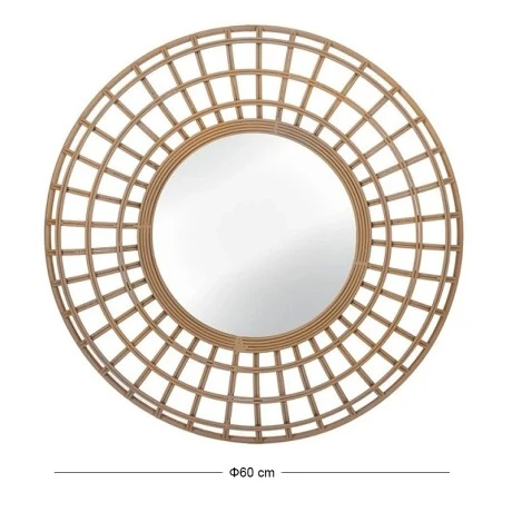 ROUND METAL WALL MIRROR D60X5.5CM