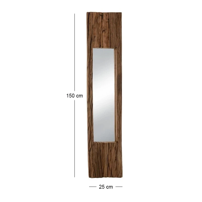DECO MIRROR W WOODEN FRAME 25x4x150CM