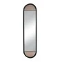 WOOD AND METAL WALL MIRROR 30.5X4X120CM.