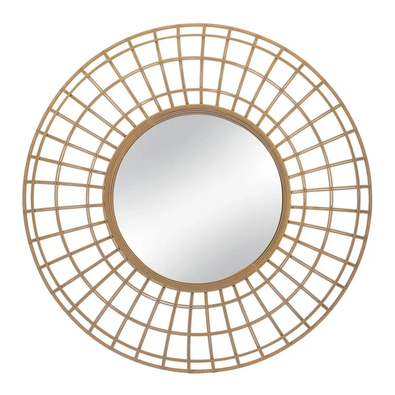 ROUND METAL WALL MIRROR D90X7.5CM
