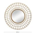 ROUND METAL WALL MIRROR D90X7.5CM