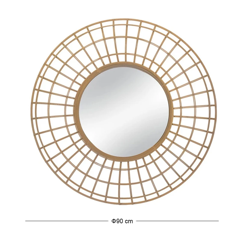 ROUND METAL WALL MIRROR D90X7.5CM