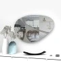 Καθρέπτης τοίχου Leon Megapap χρώμα γκρι 73x49x2,2εκ.