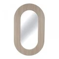 WOODEN AND METAL DECO MIRROR 50X2.2X85CM.