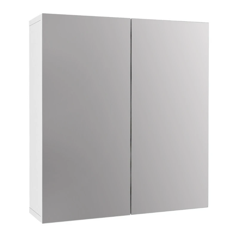 Melamine bathroom mirror Binary Megapap color white 60x17.2x65cm.