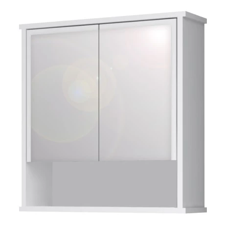 Delo Megapap melamine bathroom mirror in white color 62x17.5x60cm.