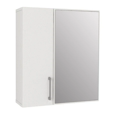 Καθρέπτης μπάνιου Ditto Μegapap χρώμα λευκό 59,6x16,4x64,8εκ.