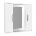 Melamine bathroom mirror Surra Megapap color white 65x15.3x65cm.