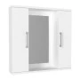 Melamine bathroom mirror Surra Megapap color white 65x15.3x65cm.