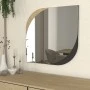 Καθρέπτης τοίχου Lava Μegapap χρώμα rota oak - ανθρακί 70x2,2x70εκ.
