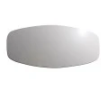 Luna Megapap wall mirror in black color 120x2x52cm.
