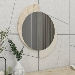 Sevilla Megapap melamine mirror in sandstone - travertine color 59.2x2.2x69cm. Sevilla Megapap melamine mirror in sandstone - travertine color 59.2x2.2x69cm.