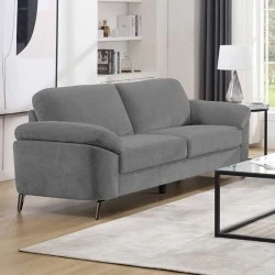 KATRINA 3-Seater K/D Sofa Grey Fabric KATRINA 3-Seater K/D Sofa Grey Fabric