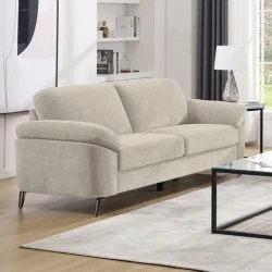 KATRINA 3-Seater K/D Sofa Beige Fabric KATRINA 3-Seater K/D Sofa Beige Fabric