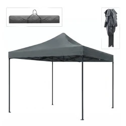 Bari Megapap folding gazebo, metal frame - waterproof fabric 420D, grey color, 3x3x3,10m. Bari Megapap folding gazebo, metal frame - waterproof fabric 420D, grey color, 3x3x3,10m.