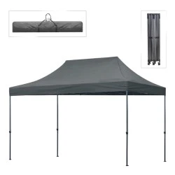 Bari Megapap folding gazebo, metal frame - waterproof fabric 420D, grey color, 3x4,5x3,20m. Bari Megapap folding gazebo, metal frame - waterproof fabric 420D, grey color, 3x4,5x3,20m.