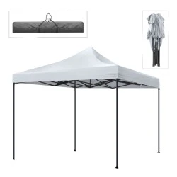 Bari Megapap folding gazebo, metal frame - waterproof fabric 420D, white color, 3x3x3,10m. Bari Megapap folding gazebo, metal frame - waterproof fabric 420D, white color, 3x3x3,10m.