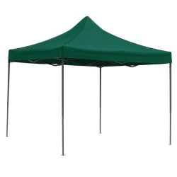 Kiosk with metal frame and waterproof fabric in green color 3x3m Kiosk with metal frame and waterproof fabric in green color 3x3m