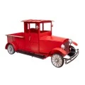 XMAS RED METAL TRUCK 310X122X150CM